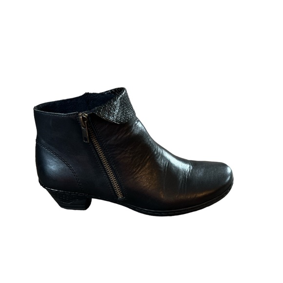 Rieker Women’s Black‎ Ankle Booties Size 38 (US 7) Boots - Picture 1 of 9
